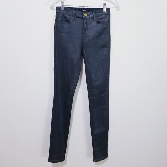 J Brand Maria Coated in Varn Steel Hi-rise Skinny - Picture 2 of 9